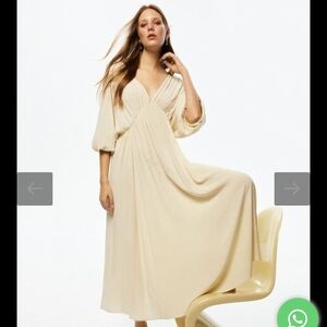 Chic Cream Midi Dress